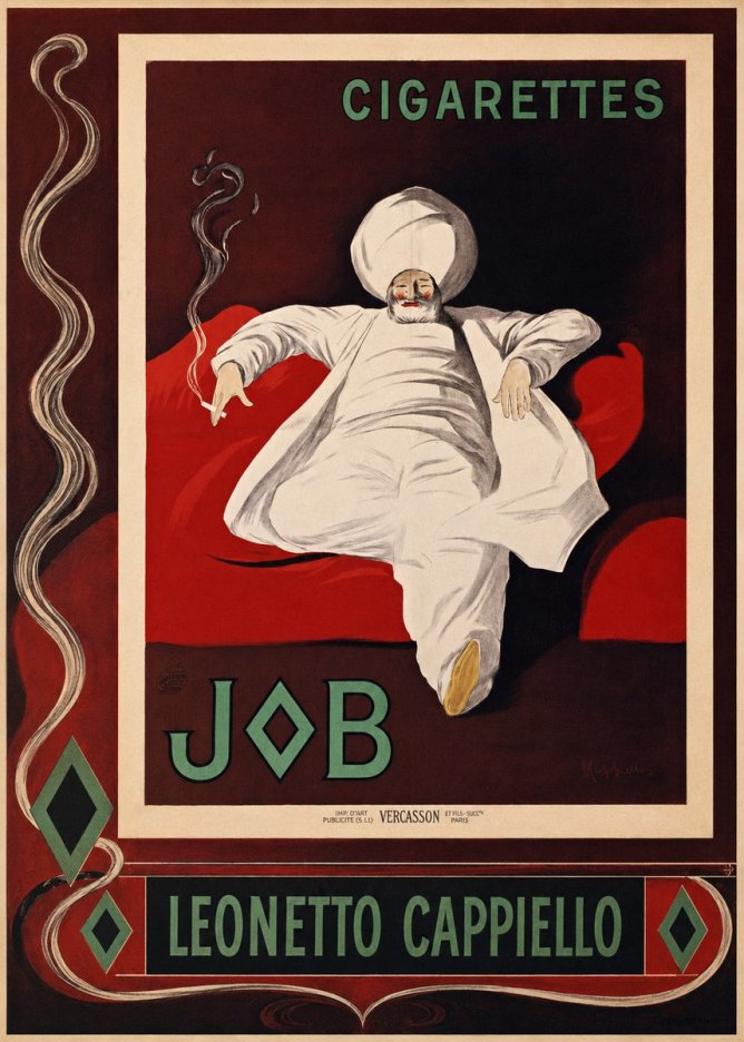 Leonetto Cappiello Job Cigarettes No2 - Affiche
