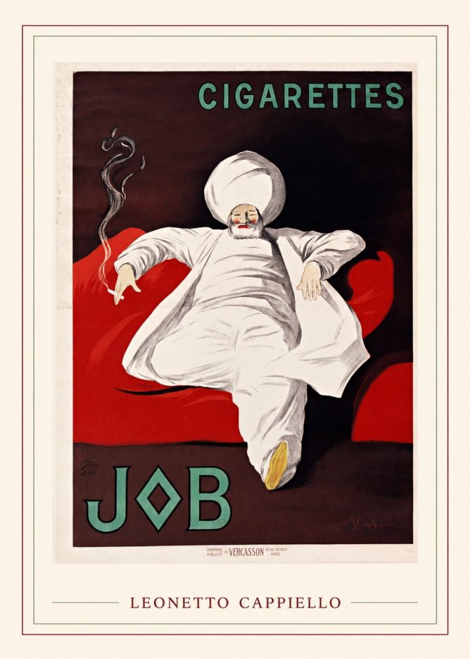 Leonetto Cappiello Job Cigarettes No3 - Affiche