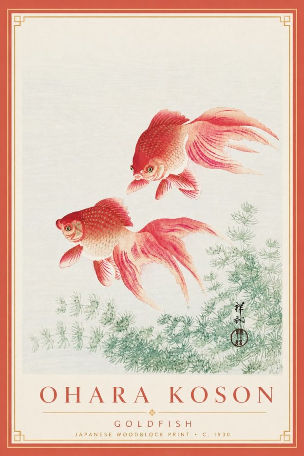 Ohara Koson Goldfish No3 - Affiche