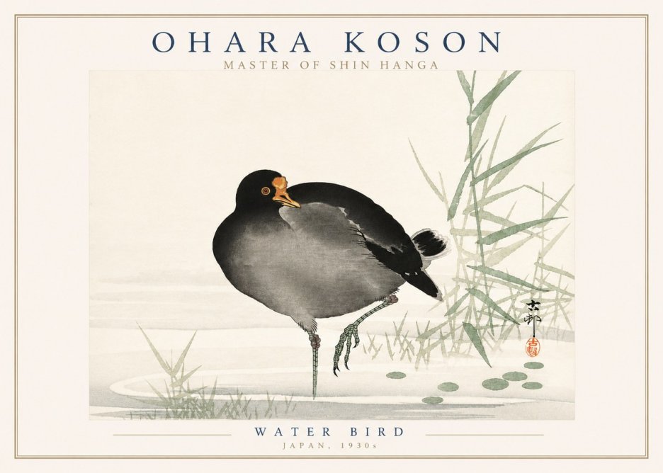 Ohara Koson Water Bird No3 - Affiche