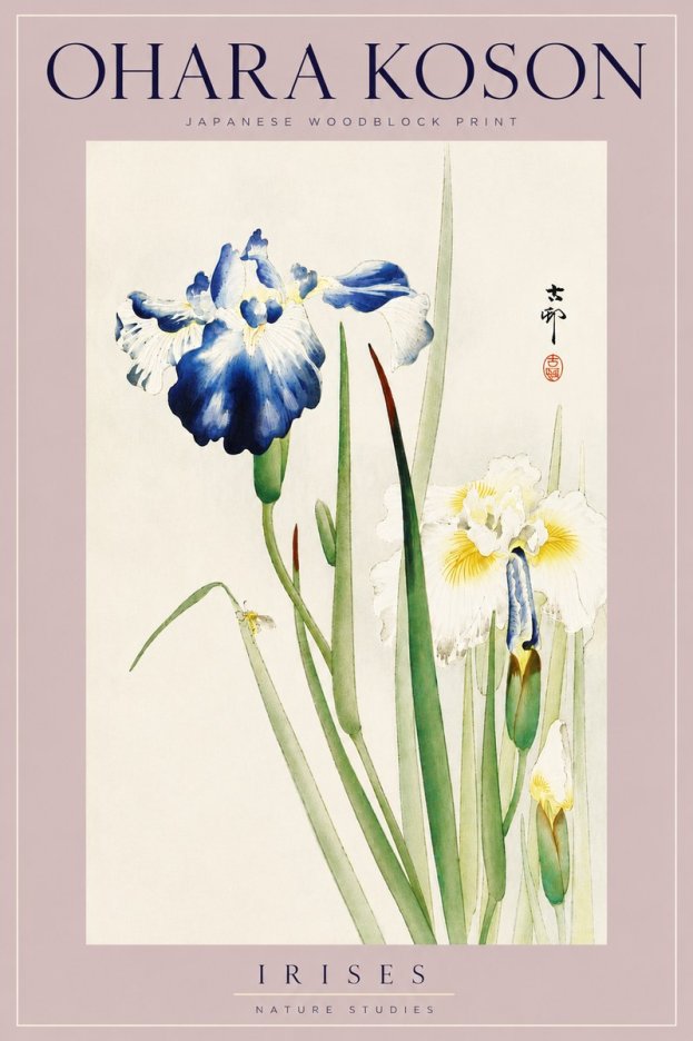 Ohara Koson Irises II No6 - Affiche
