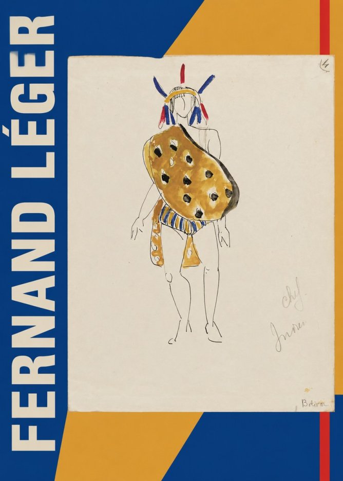 Fernand Léger Chef Indien No4 - Affiche