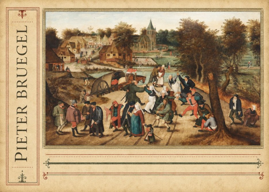 Pieter Bruegel The Peasant Dance I No2 - Affiche