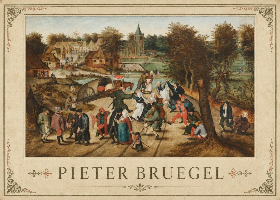 Pieter Bruegel The Peasant Dance I No4 - Affiche
