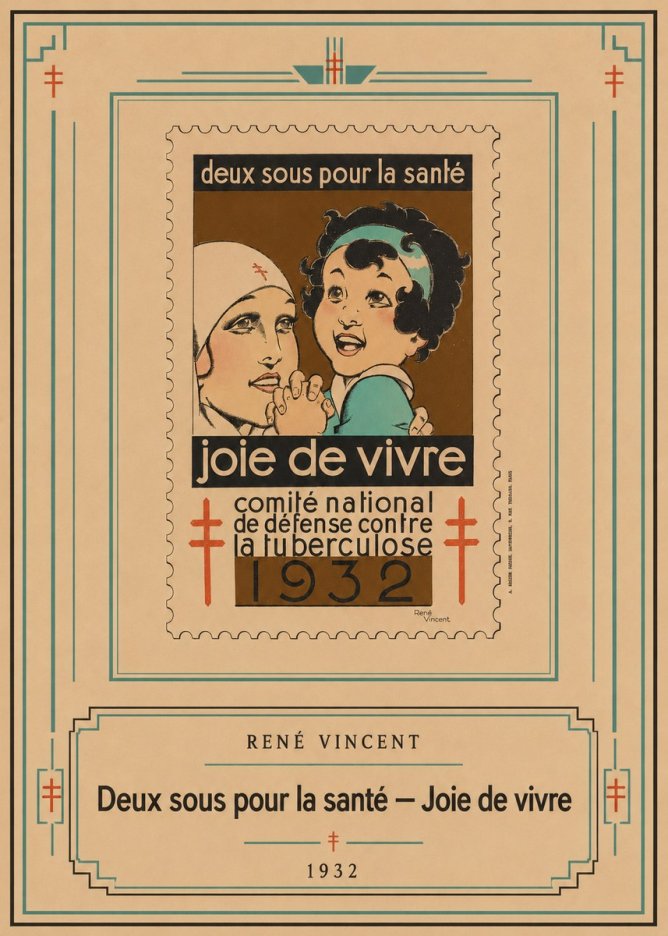 René Vincent Deux Sous Pour La Santé - Joie De Vivre No3 - Affiche