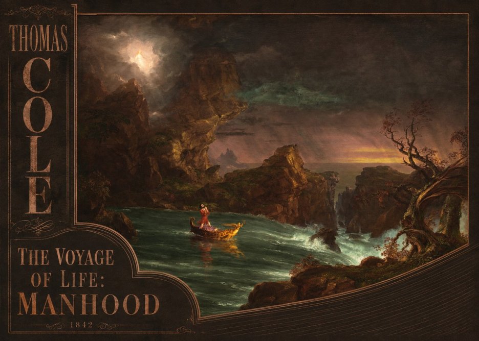 Thomas Cole The Voyage of Life: Manhood I No2 - Affiche