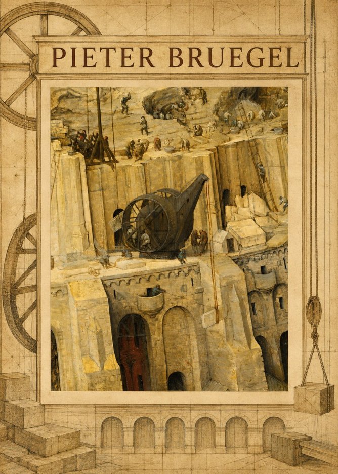 Pieter Bruegel The Tower of Babel VII No3 - Affiche