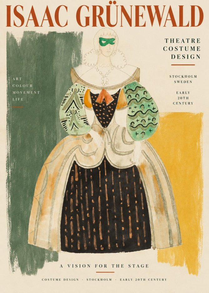 Isaac Grünewald Costume for the Theatre No3 - Affiche