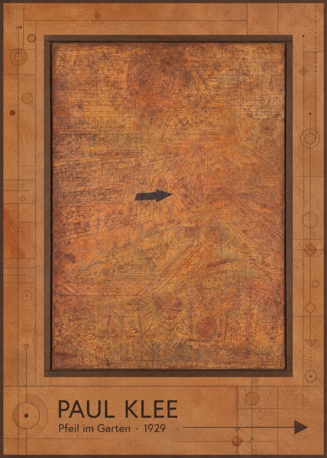 Paul Klee Pfeil Im Garten No1 - Affiche