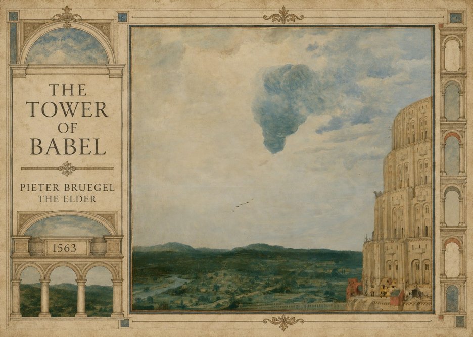 Pieter Bruegel The Tower of Babel VIII No2 - Affiche