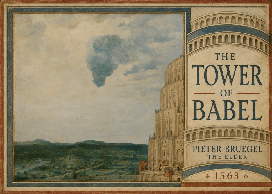 Pieter Bruegel The Tower of Babel VIII No5 - Affiche