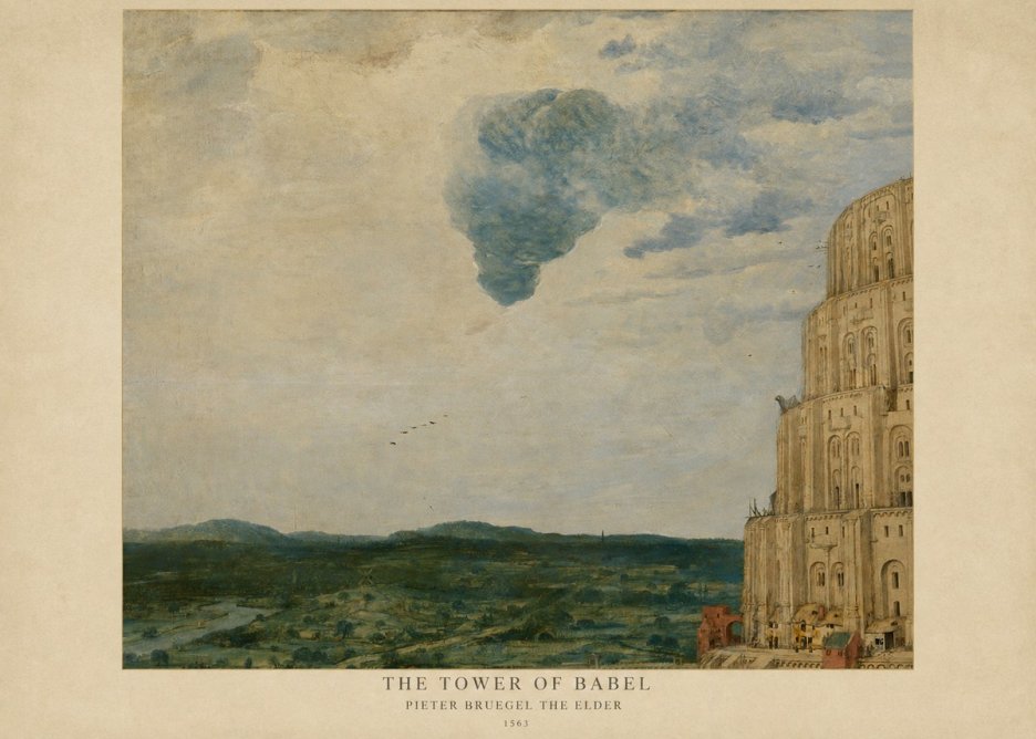 Pieter Bruegel The Tower of Babel VIII No6 - Affiche