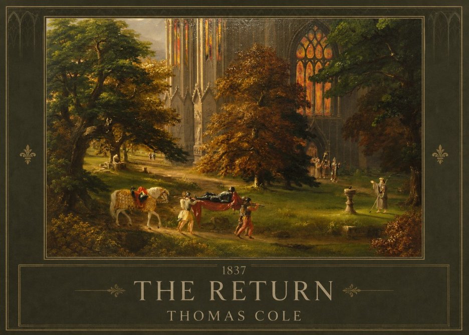 Thomas Cole The Return II No1 - Affiche
