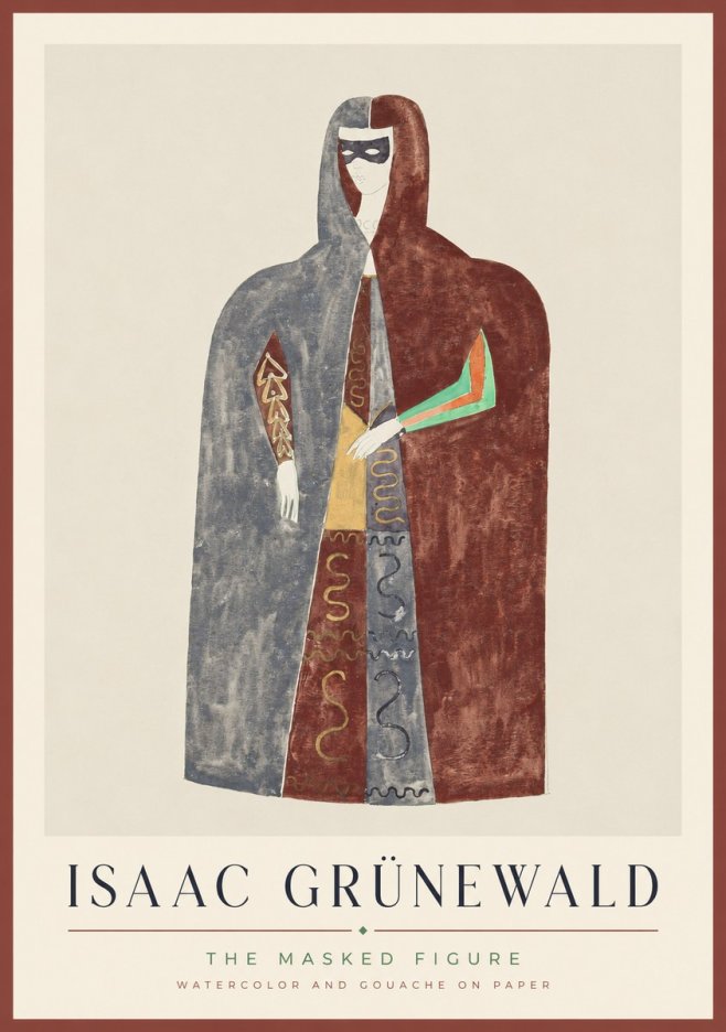 Isaac Grünewald The Masked Figure No1 - Affiche