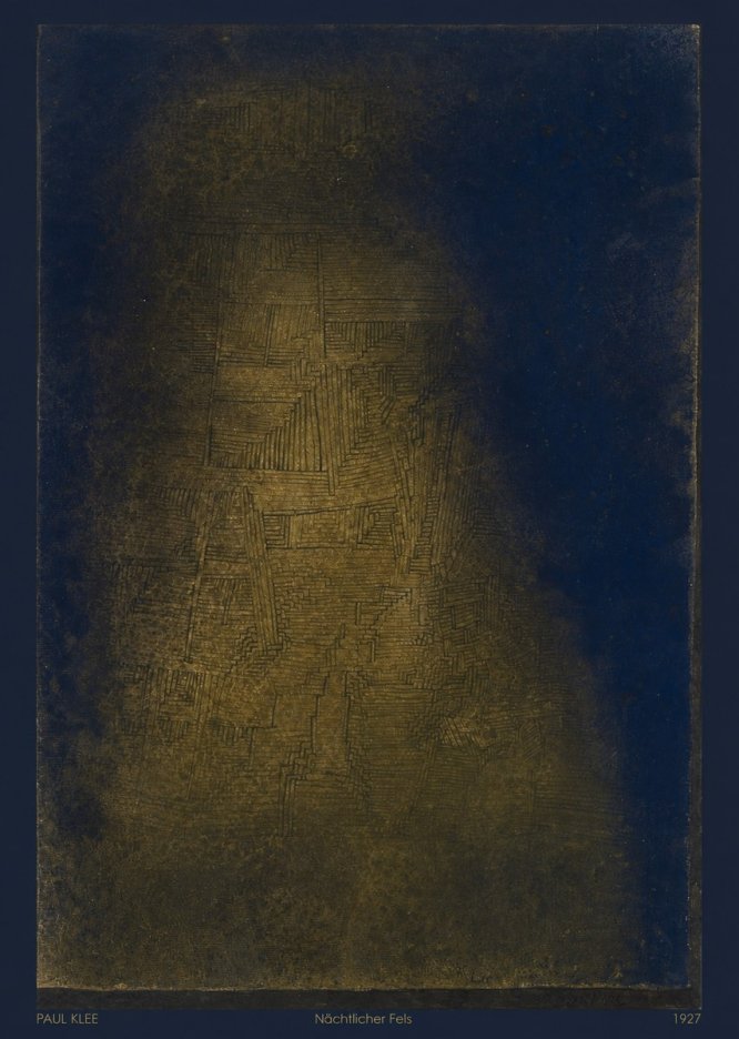 Paul Klee Nächtlicher Fels No6 - Affiche