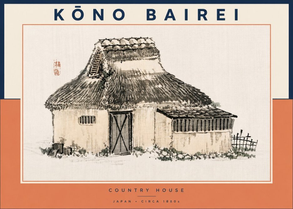 Kōno Bairei Country House No3 - Affiche