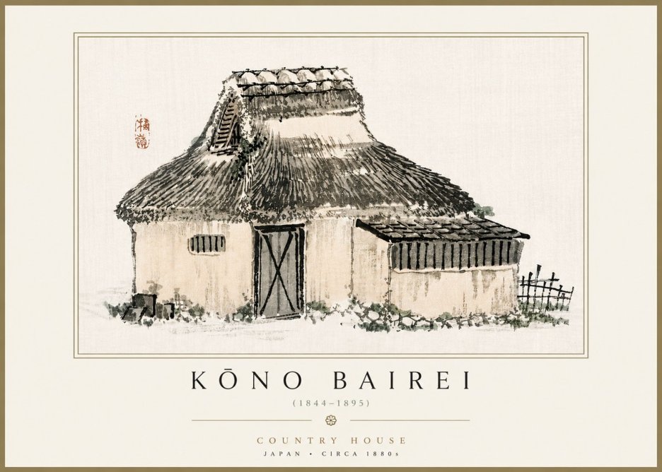 Kōno Bairei Country House No4 - Affiche