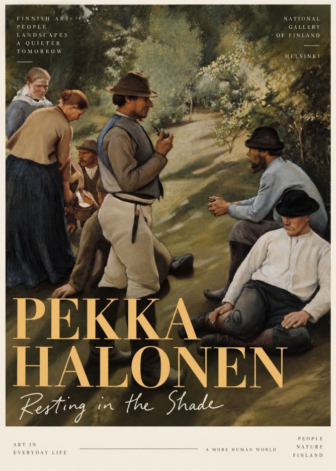 Pekka Halonen Resting in the Shade No5 - Affiche