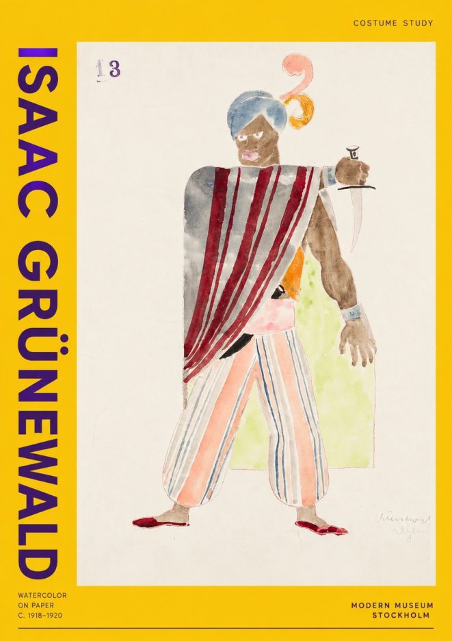 Isaac Grünewald Costume Study III No2 - Affiche
