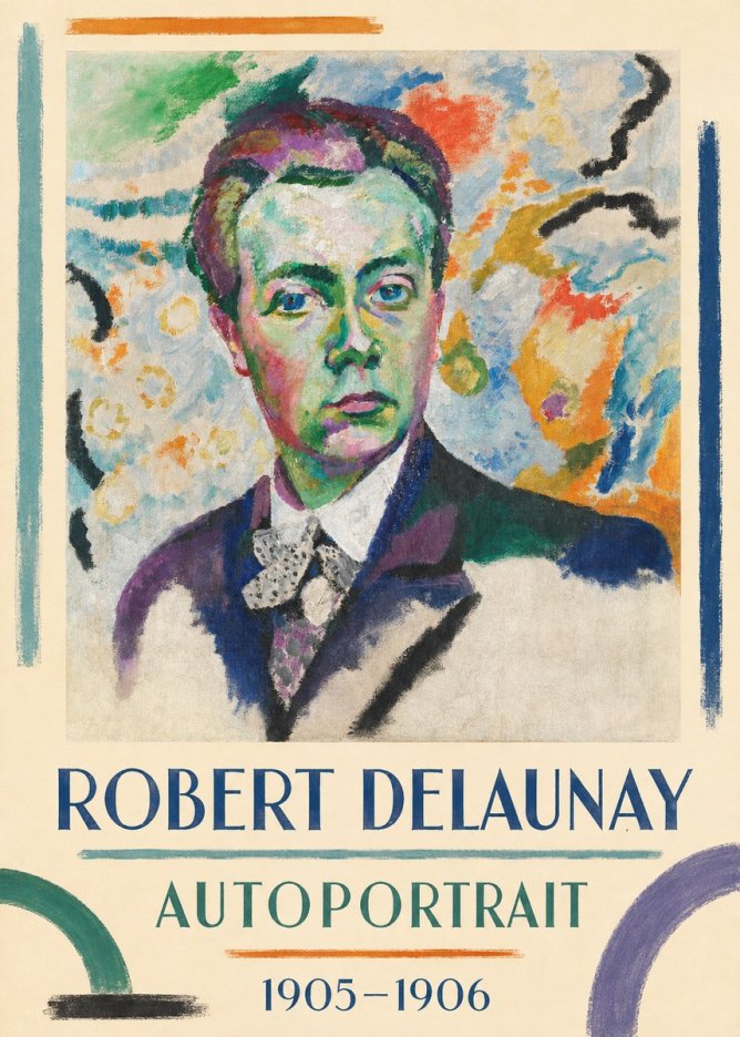 Robert Delaunay Autoportrait No1 - Affiche