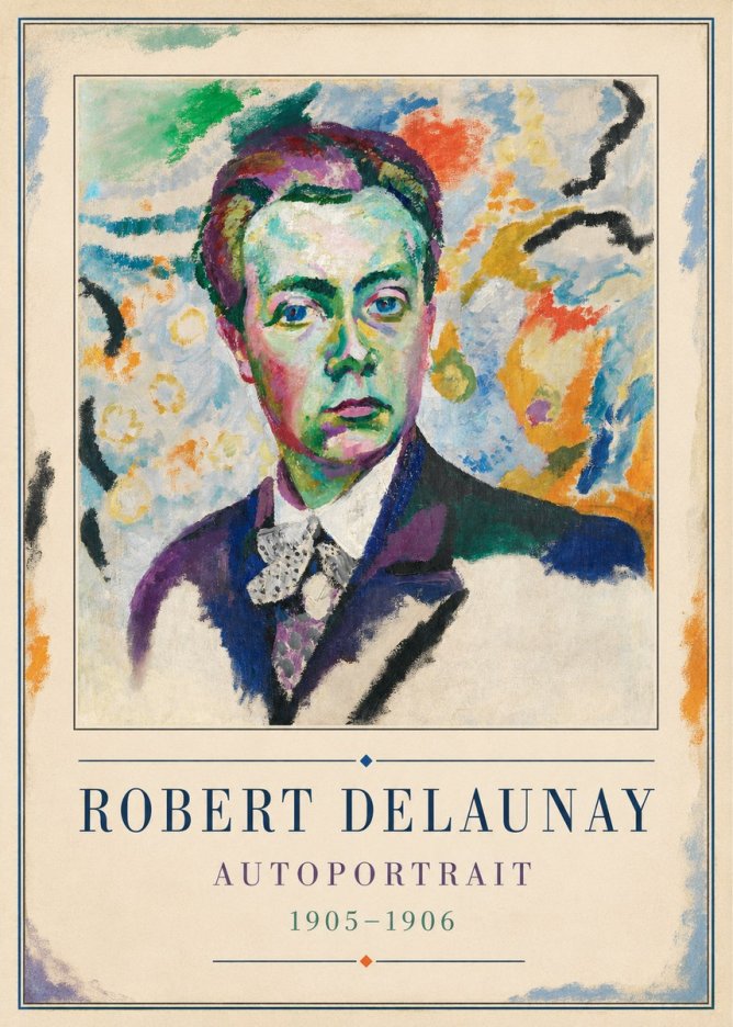 Robert Delaunay Autoportrait No2 - Affiche