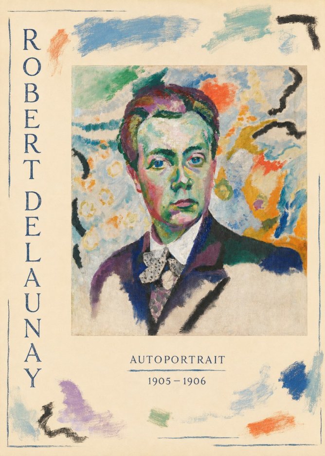 Robert Delaunay Autoportrait No5 - Affiche