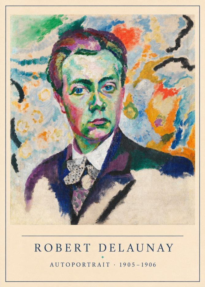 Robert Delaunay Autoportrait No6 - Affiche