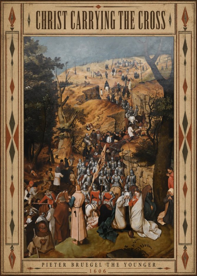 Pieter Bruegel Christ Carrying the Cross I No5 - Affiche