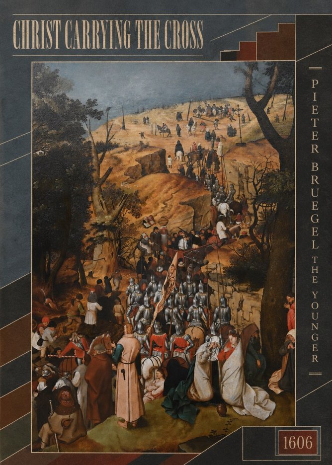 Pieter Bruegel Christ Carrying the Cross I No6 - Affiche