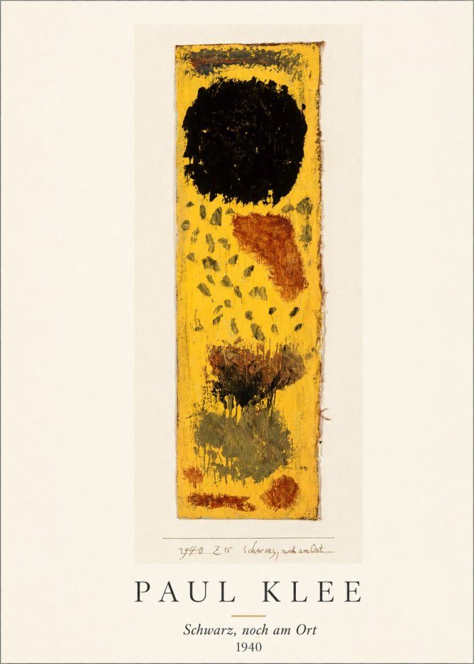 Paul Klee Schwarz, Noch Am Ort No3 - Affiche