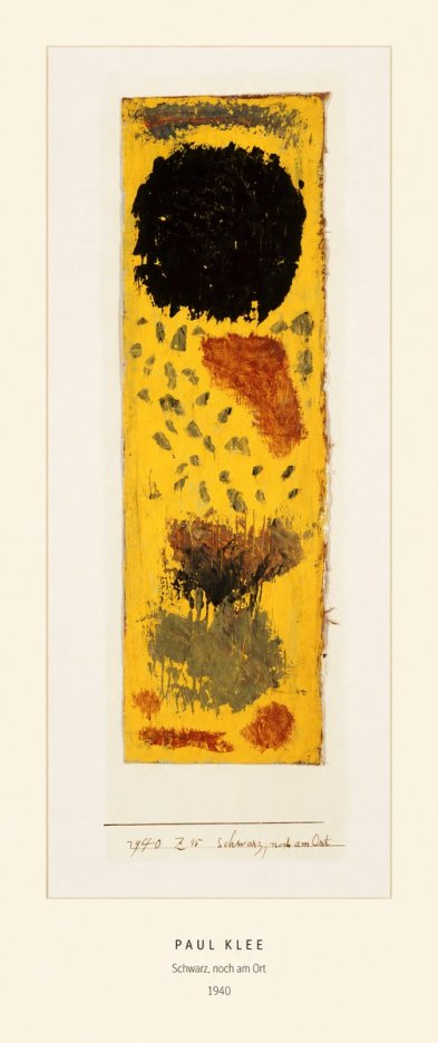 Paul Klee Schwarz, Noch Am Ort No5 - Affiche