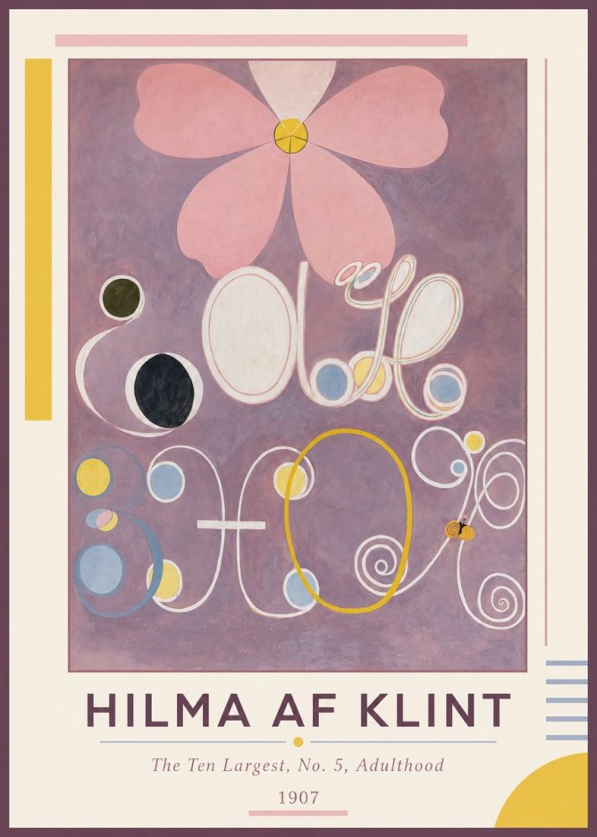 Hilma af Klint The Ten Largest, No. 5, Adulthood No1 - Affiche