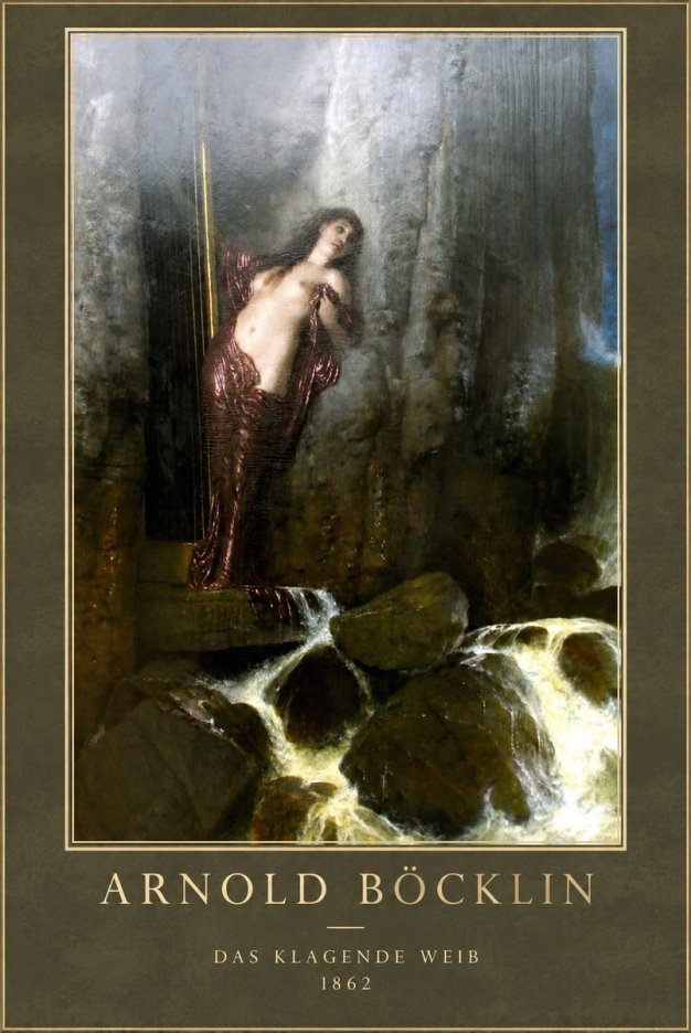 Arnold Böcklin Das Klagende Weib No1 - Affiche