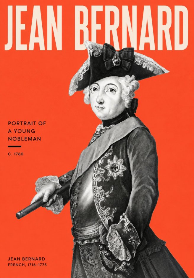 Jean Bernard Portrait of a Young Nobleman No2 - Affiche