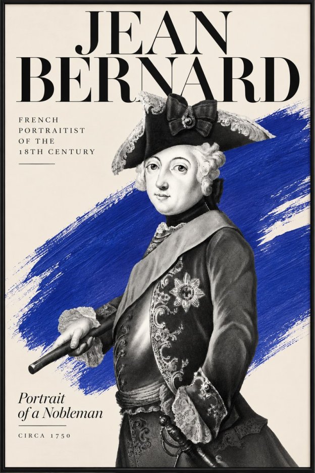 Jean Bernard Portrait of a Young Nobleman No6 - Affiche
