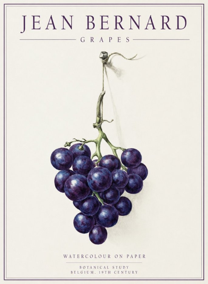 Jean Bernard Grapes No1 - Affiche