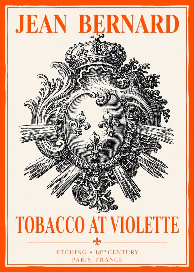 Jean Bernard Tobacco at Violette No2 - Affiche