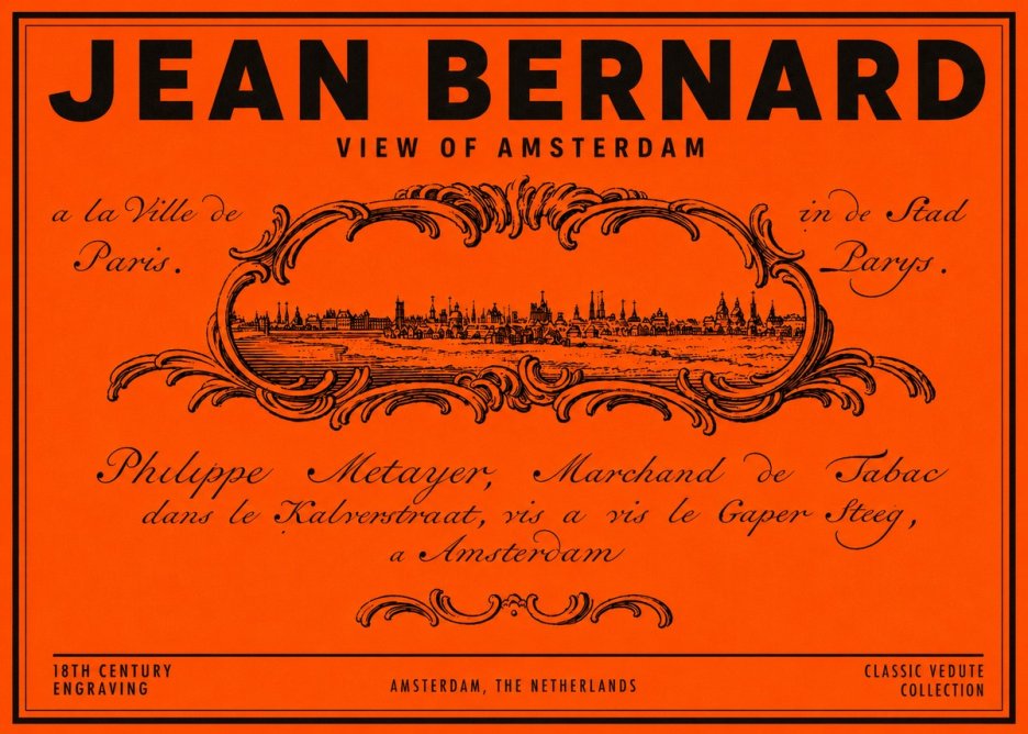 Jean Bernard A View of Paris No6 - Affiche