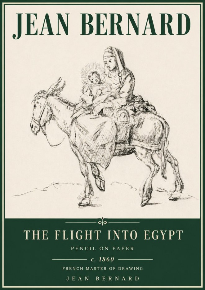 Jean Bernard The Flight into Egypt No4 - Affiche