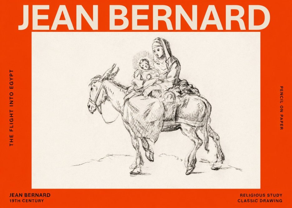 Jean Bernard The Flight into Egypt No6 - Affiche