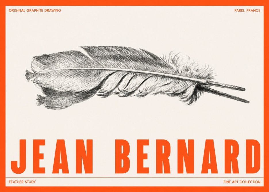 Jean Bernard Feather No5 - Affiche