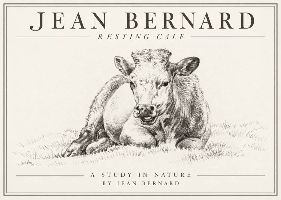 Jean Bernard Resting Calf I No1 - Affiche