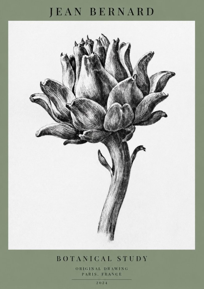 Jean Bernard Botanical Study No1 - Affiche