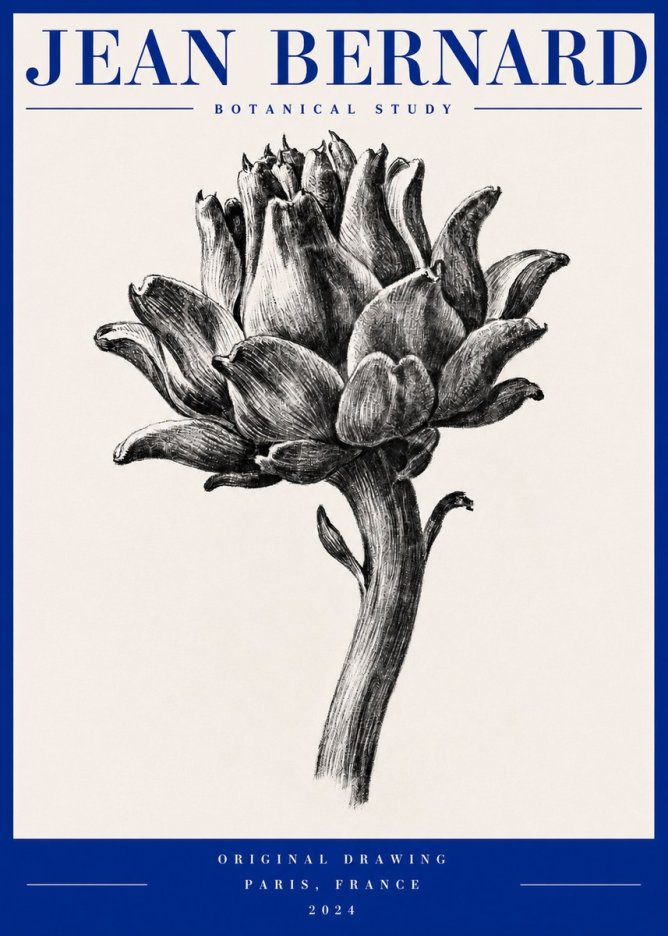 Jean Bernard Botanical Study No2 - Affiche