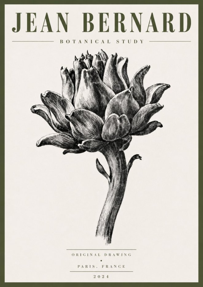 Jean Bernard Botanical Study No5 - Affiche