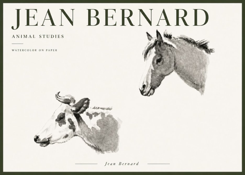 Jean Bernard Animal Studies No6 - Affiche