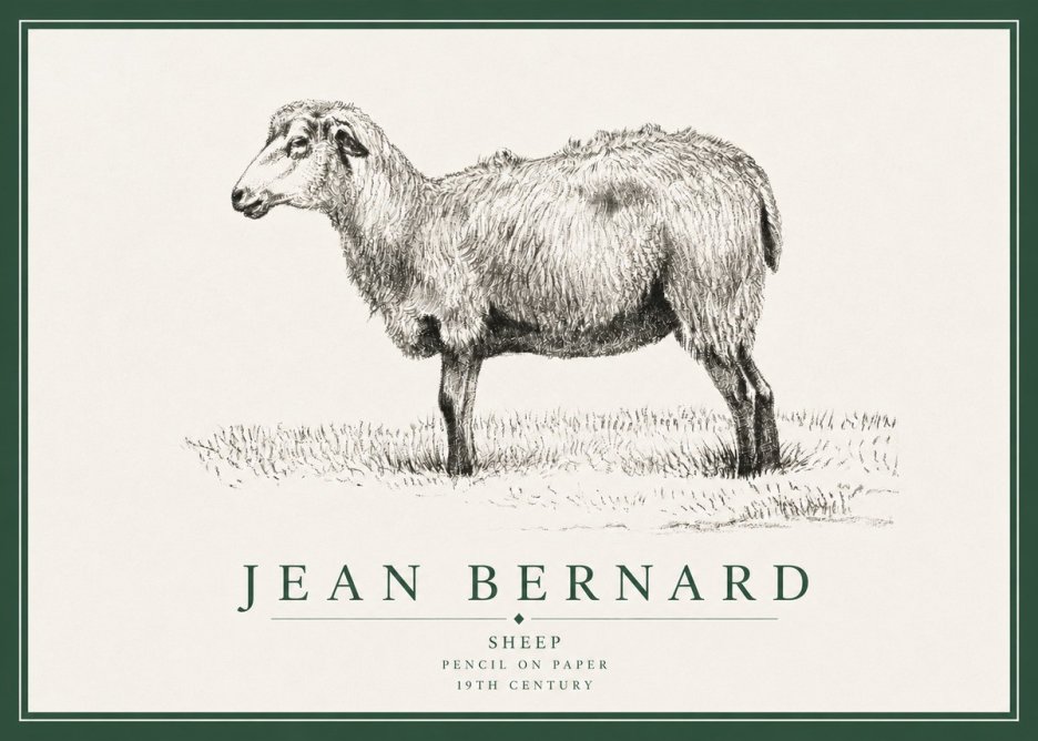 Jean Bernard Sheep No3 - Affiche