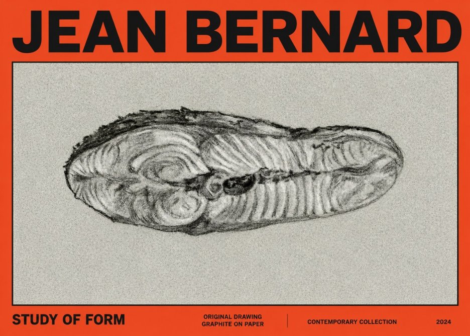 Jean Bernard Study of Form I No2 - Affiche