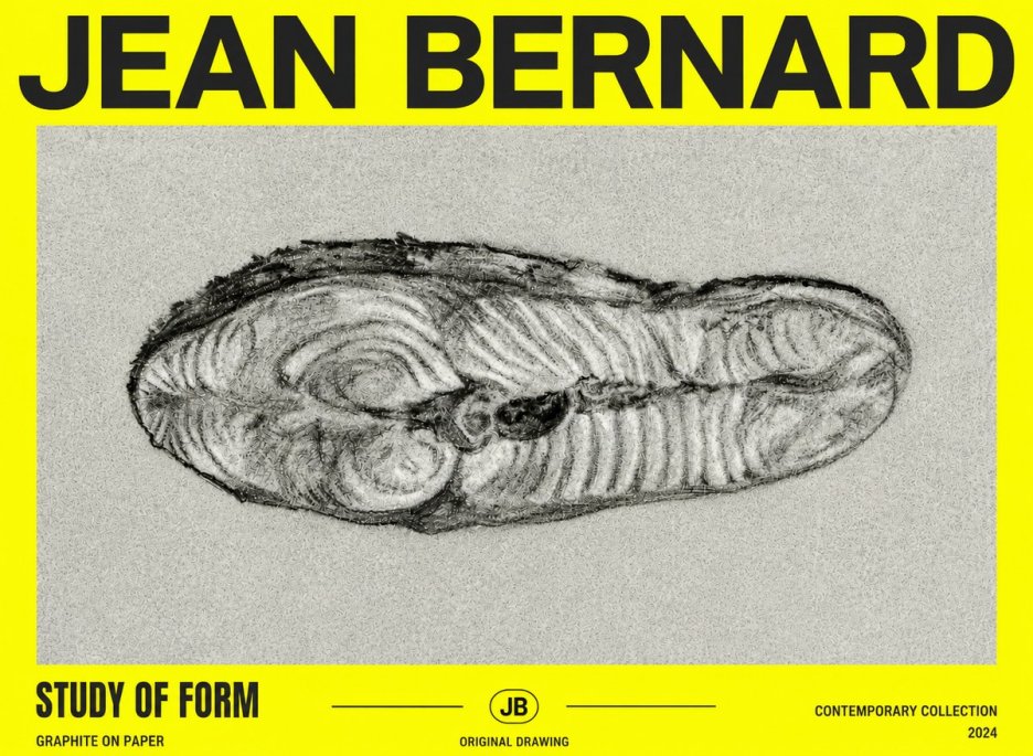 Jean Bernard Study of Form I No4 - Affiche
