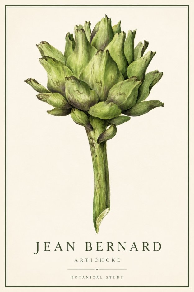 Jean Bernard Green Artichoke No3 - Affiche